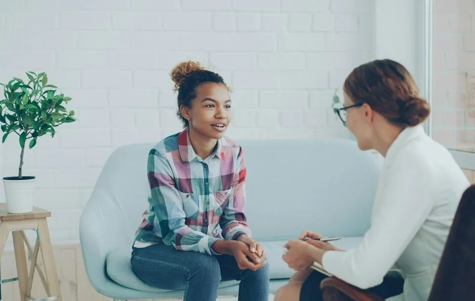 Photo mental health conversation encouragement